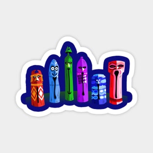 Adventureland Tiki Drums Color Magnet