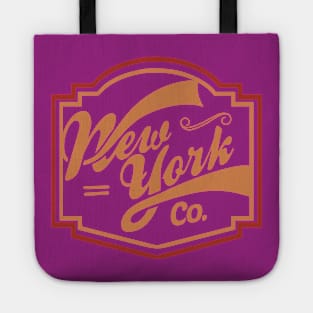 New York swoosh vintage typography Tote