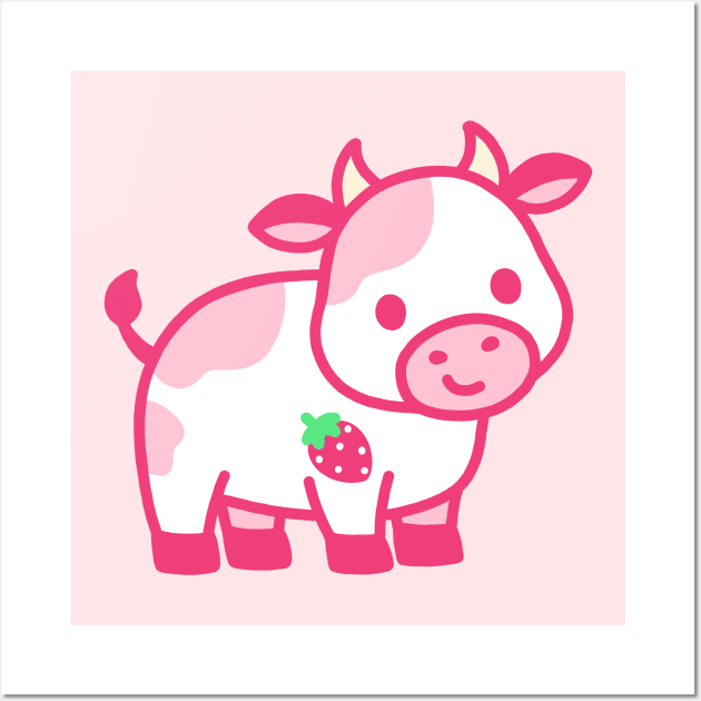 Strawberry cow - Strawberry Cow - Posters and Art Prints