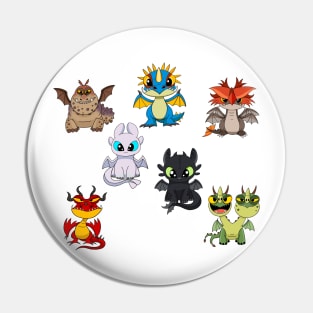 Dragons set, httyd characters, how to train your dragon, cute baby dragons for kids Pin