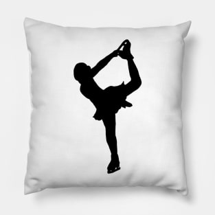 Figure Skating Catch Foot Outline Pillow