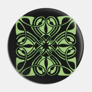 Stark Green Celtic Knot Pin