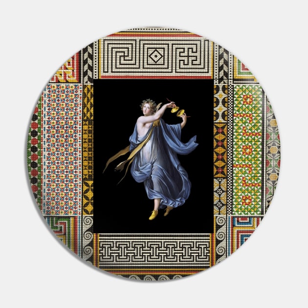 DANCING MAENAD WITH CYMBALS ,ANTIQUE ROMAN PAINTING WITH POMPEII MOSAICS PATCHWORK Pin by BulganLumini