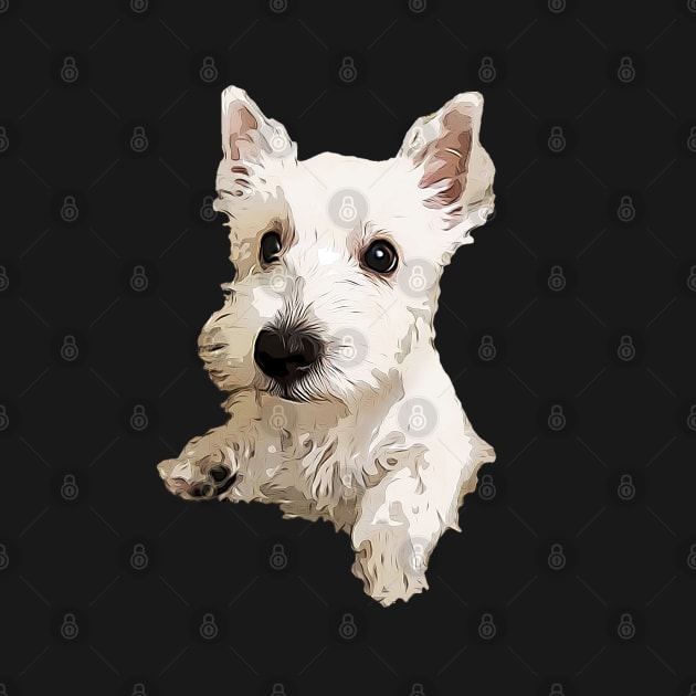 West Highland Terrier Puppy Dog by ElegantCat