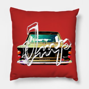 Hillman Imp 1960s British classic car and logo Pillow