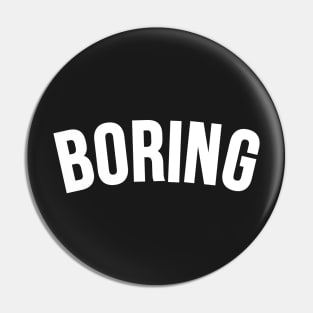 Boring Pin