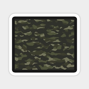 Cool Dark Green Camouflage Pattern Magnet