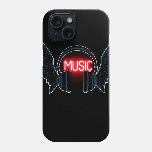 Music Phone Case by SAN ART STUDIO 