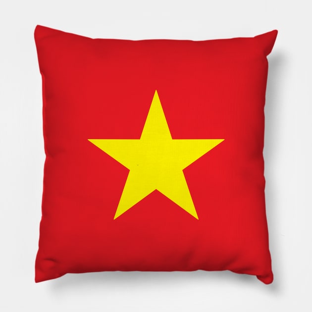 Vietnam Flag Pillow by DetourShirts