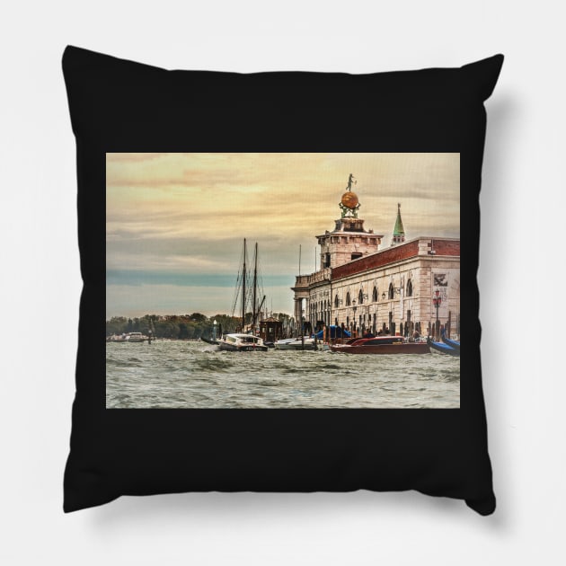 Punta Della Dogana Venice Pillow by IanWL