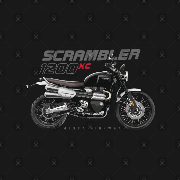 Triumph Scrambler 1200 XC 20 black, sl by MessyHighway