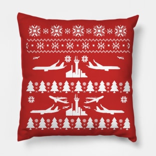 Christmas Xmas Pilot Airline Stewardess Pillow