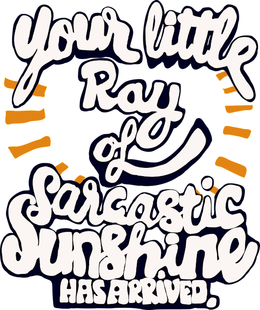 little ray of sarcastic sunshine Kids T-Shirt by Roocolonia