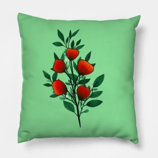 Pretty red flower Pillow