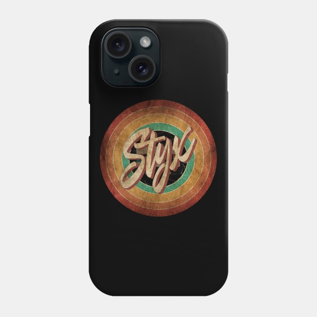 Styx Vintage Circle Art Phone Case by antongg