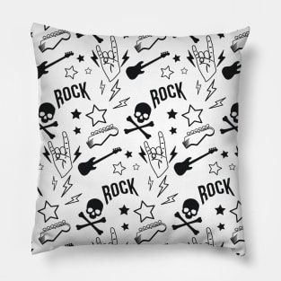 Punk Rock Pattern Design Pillow