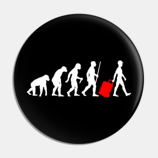 Evolution of Man- Construction Worker  Edition Pin