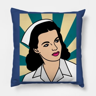 Colorful And Pretty Retro Nurse Pillow