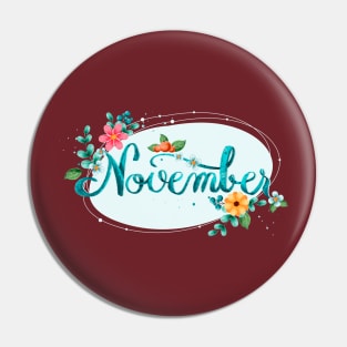 November Month Pin