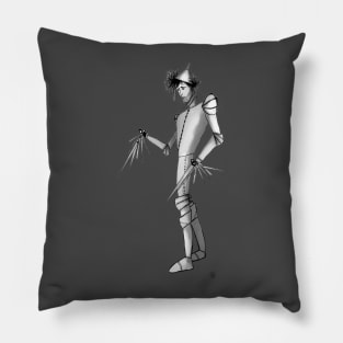 Edward scissor tin man Pillow