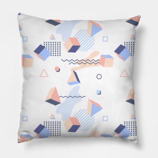 3D Geometric Elements Art Design Pillow