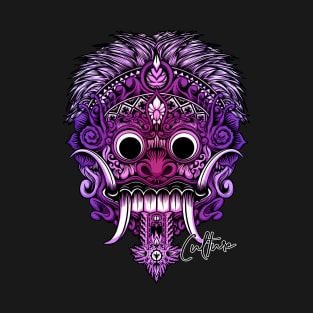 Rangda Mask - Purple T-Shirt