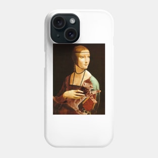 Lady with a Kitten Phone Case