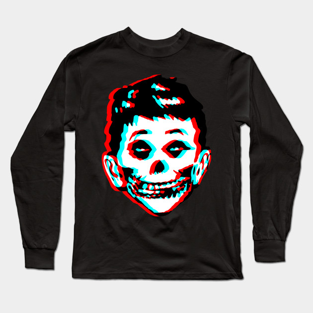 Mad Misfits Re Make Old 3d Ver Alfred E Neuman Long Sleeve T