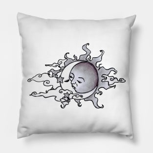 Sun and Moon Kissing Pillow