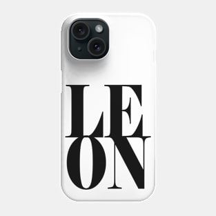 Leon Boys Name Bold Font Phone Case