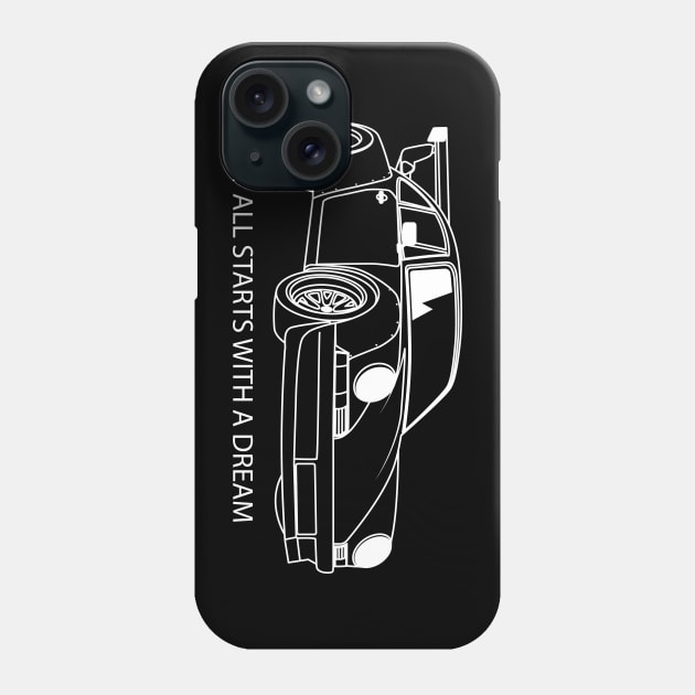 Porsche Dream Car Phone Case by HSDESIGNS