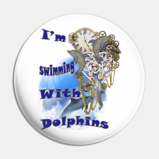 Swimming with Dolphins Pin