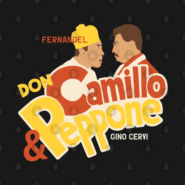 Don Camillo and Peppone Illustration - Fernandel by Boogosh