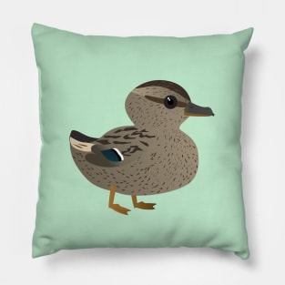 Cute female mallard Pillow