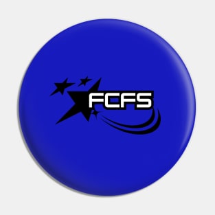 White and Black FCFS design Pin