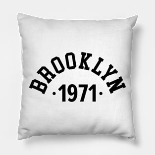 Brooklyn Chronicles: Celebrating Your Birth Year 1971 Pillow