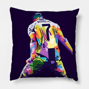 Cristiano Ronaldo Siu Pop Art Pillow