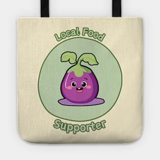 Local Food Supporter - Eggplant Tote