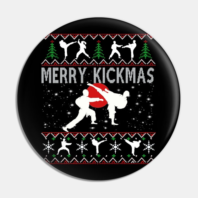 Merry Kickmas Pin by Komlin