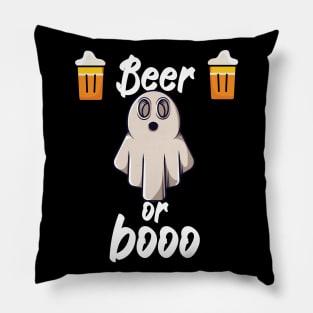 Beer or boo Pillow