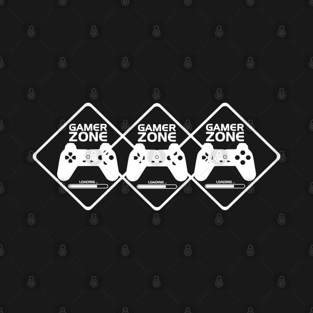 Gamer White Minimalist Aesthetic Design by PANGANDOY