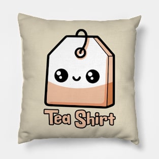 Tea Shirt! Cute Tea Bag Pun Pillow