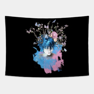 Floral face Tapestry