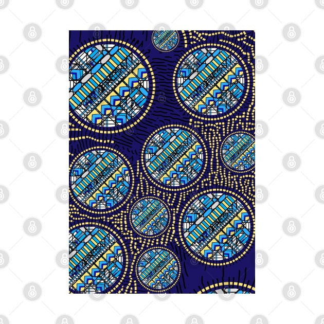 The Afterlife - Ancient Egyptians - Detailed Circles - Navy Blue by SemDesigns