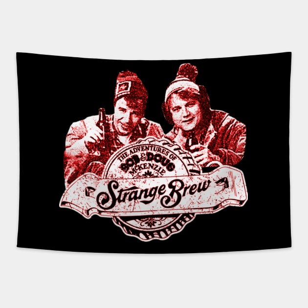 Strange Brew - Bob and Doug McKenzie Tapestry by ArjenRobert