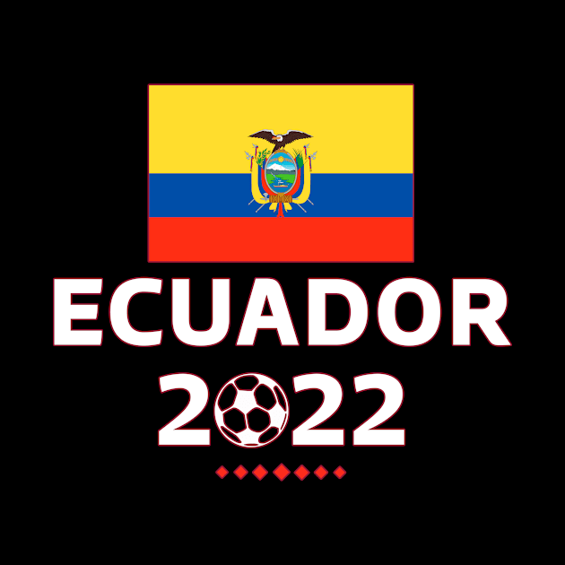 Ecuador Soccer Fans Jersey Ecuadorian Flag Football Lovers by TeeBlade