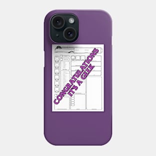 Geek reveal (Purple) Phone Case