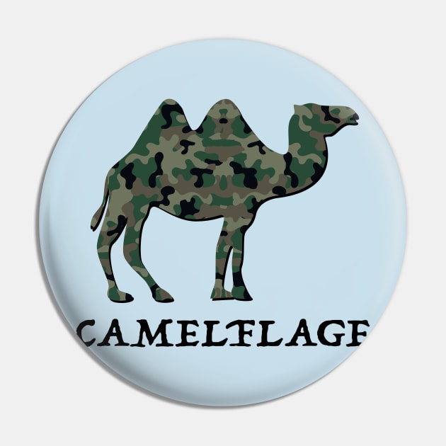 CamelFlage Pin by Alema Art