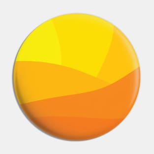 Minimalist Orange Sunset Gradient Vector Abstract Pattern Pin