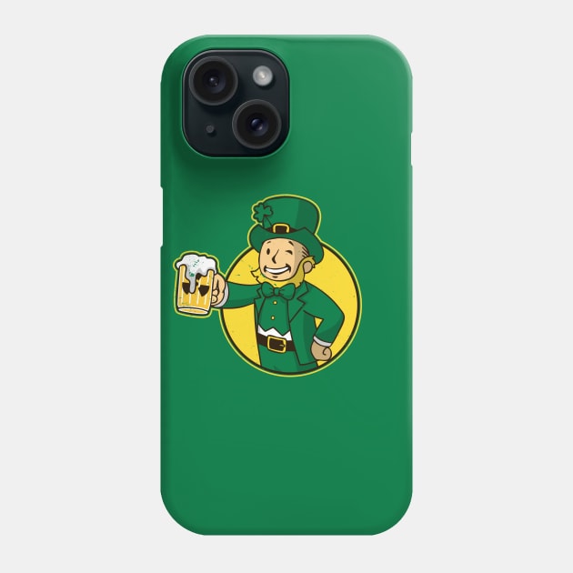 Saint Patrick's Day Gamer Beer Drinking Irish Leprechaun Phone Case by BoggsNicolas